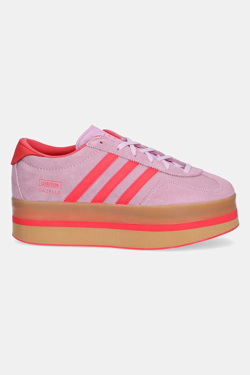 Кроссовки adidas Originals Gazelle Stack цвет фиолетовый JS3925 Кроссовки adidas Originals Gazelle Stack цвет фиолетовый JS3925