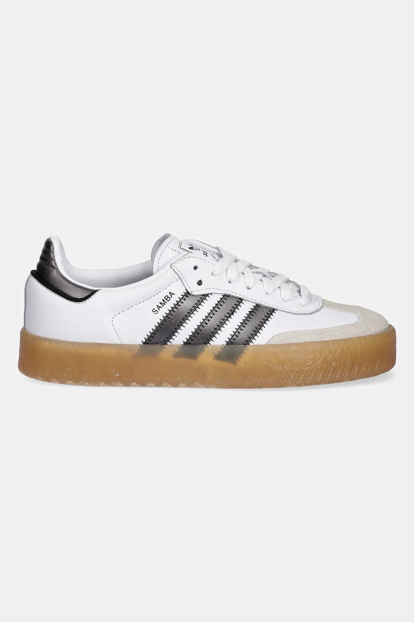 Кроссовки из нубука adidas Originals Sambae цвет белый JS3942
