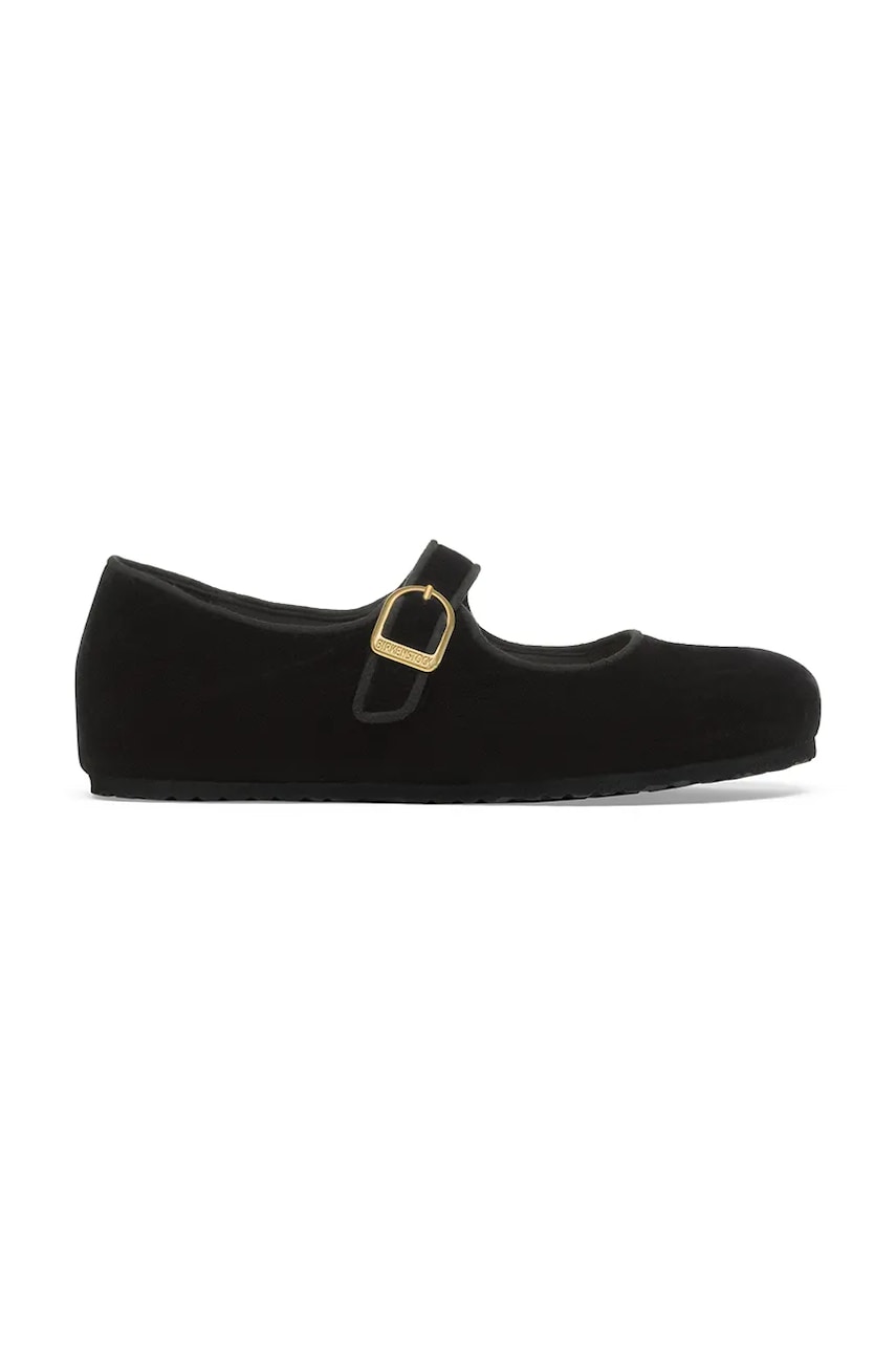 Kožené baleríny Birkenstock Santa Clarita černá barva, 1030802