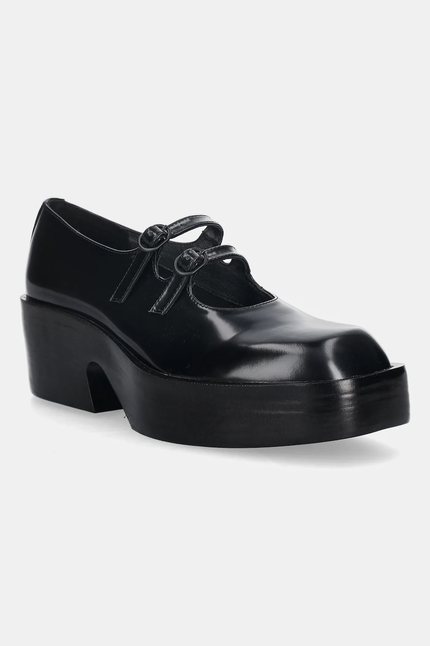 Camper pantofi de piele Billie culoarea negru, cu toc drept, K201805-002