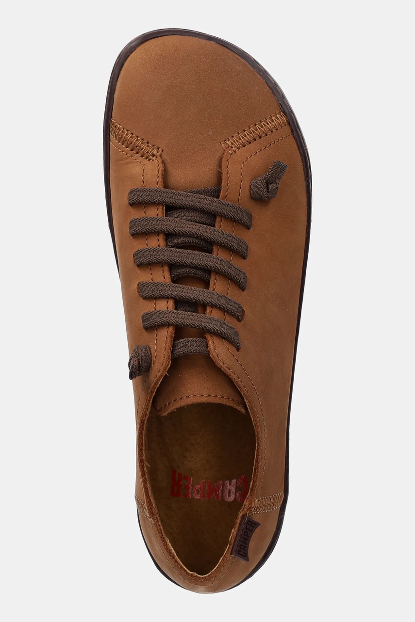 Nubuck sneakers Camper Peu Cami χρώμα: καφέ, 20848-251 φωτογραφία