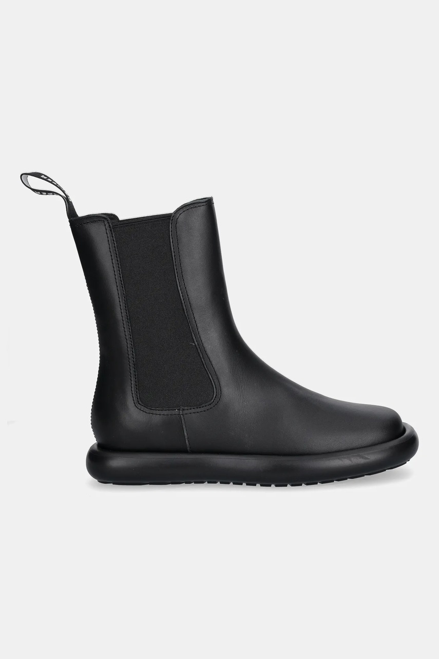 Кожаные полусапоги Camper Onda цвет чёрный на плоском ходу K400758-006