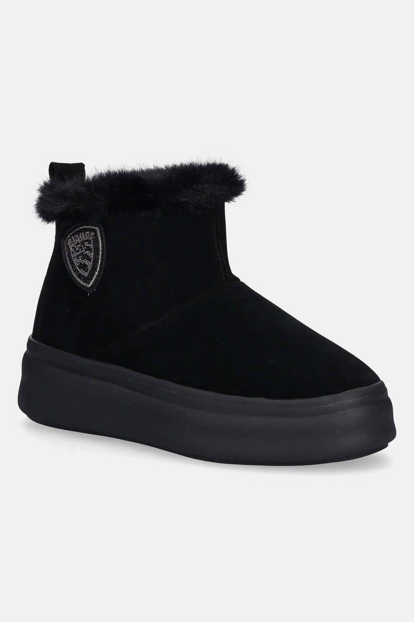 Blauer cizme de zapada din piele intoarsa EMERY culoarea negru, F5EMERY02/SWA