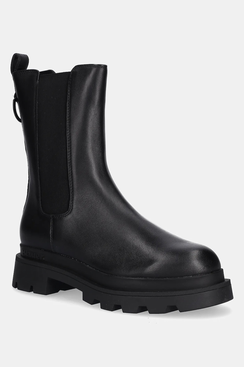 Blauer cizme KIMMEL culoarea negru, cu toc plat, F5KIMMEL08/LEP