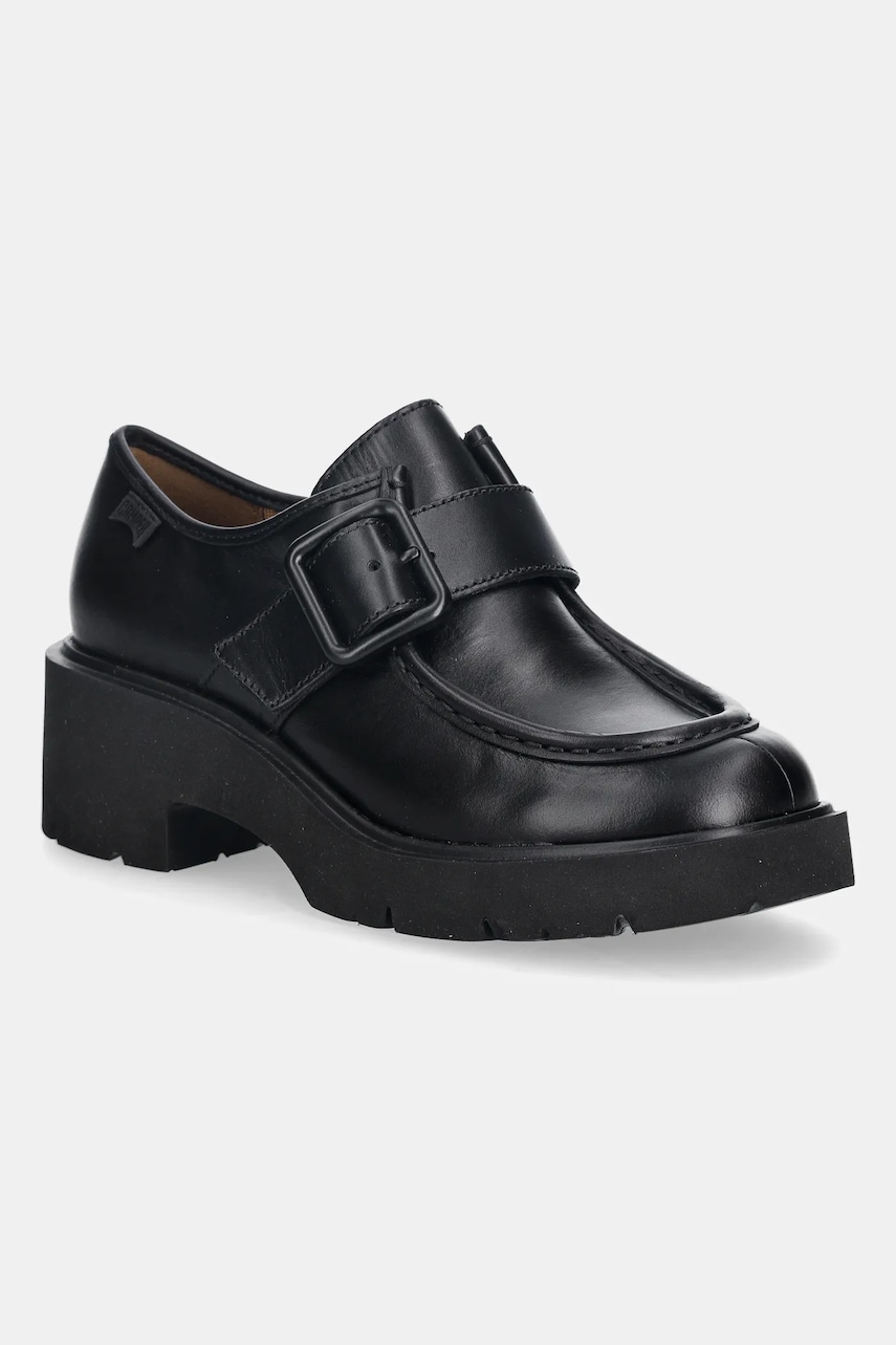 Camper pantofi de piele Milah culoarea negru, cu platforma, K201930-001