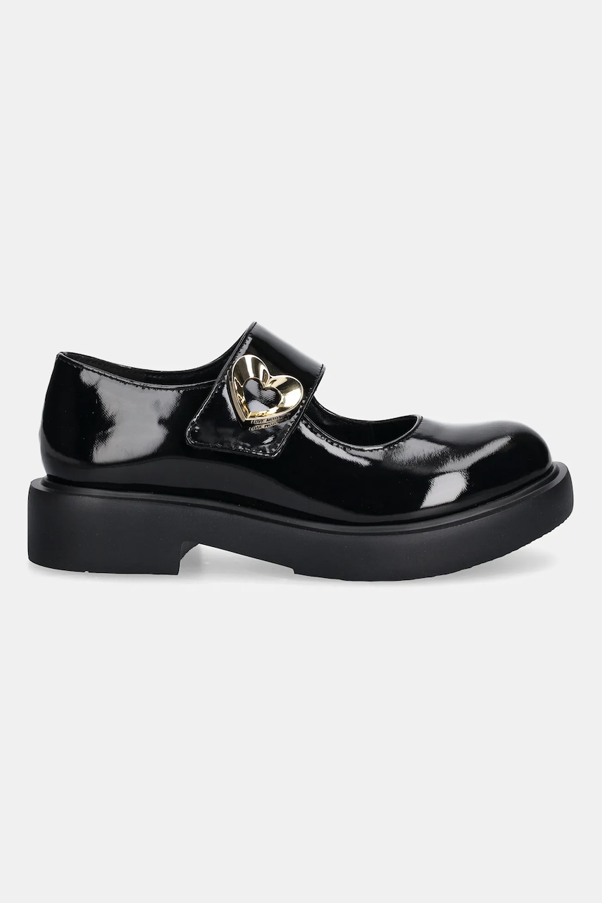 Кожаные ботинки Love Moschino цвет чёрный на платформе JA10114G1NIH0000 Кожаные ботинки Love Moschino цвет чёрный на платформе JA10114G1NIH0000