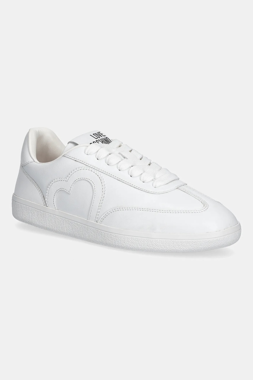 Love Moschino sneakers din piele culoarea alb, JA15112G1NIA0100