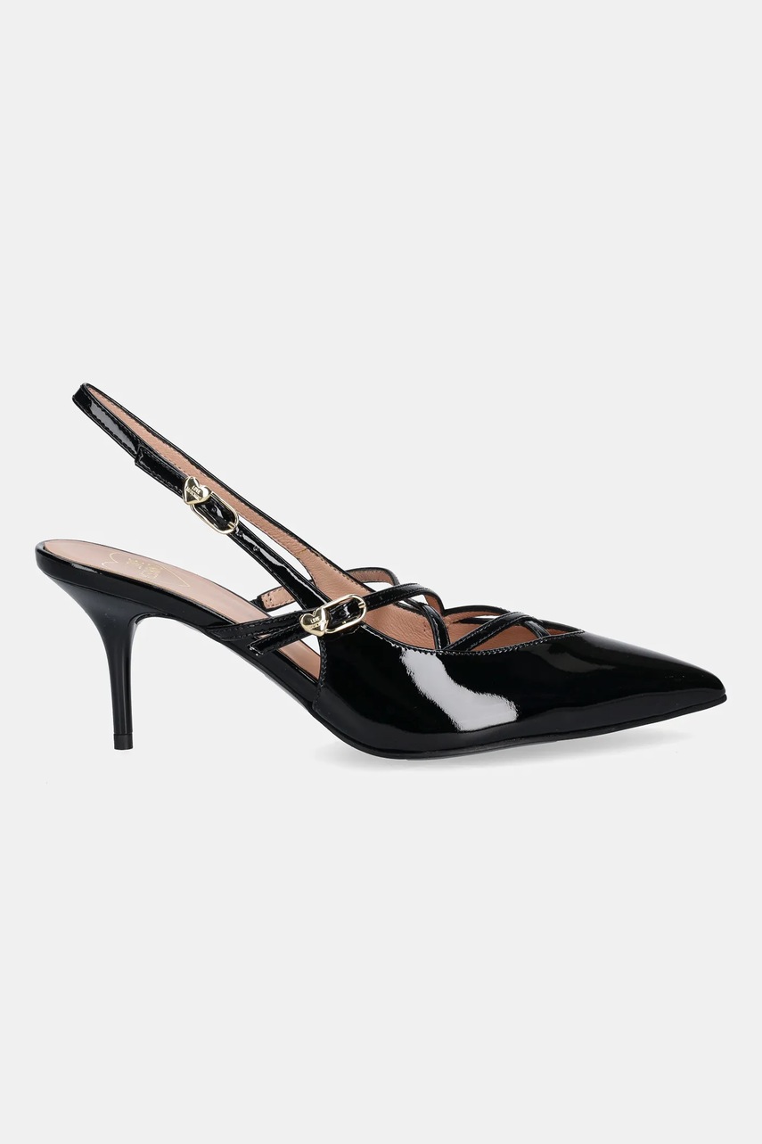 Кожаные туфли Love Moschino цвет чёрный JA10287G1NIH0000