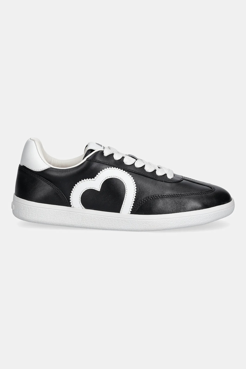 Кожаные кроссовки Love Moschino цвет чёрный JA15112G1NIA100A Кожаные кроссовки Love Moschino цвет чёрный JA15112G1NIA100A
