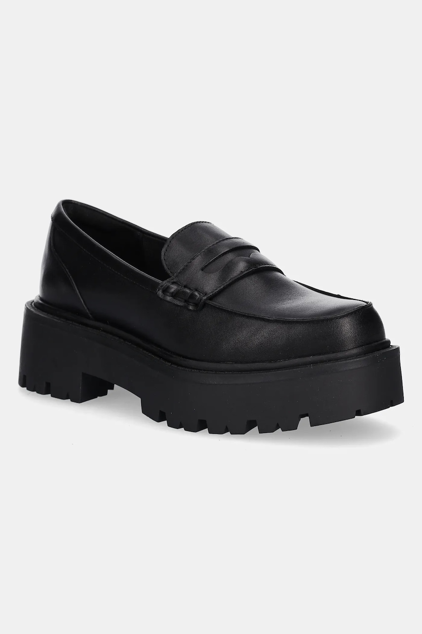 Aldo mocasini de piele CADAYCIA culoarea negru, cu platformă, 13804487