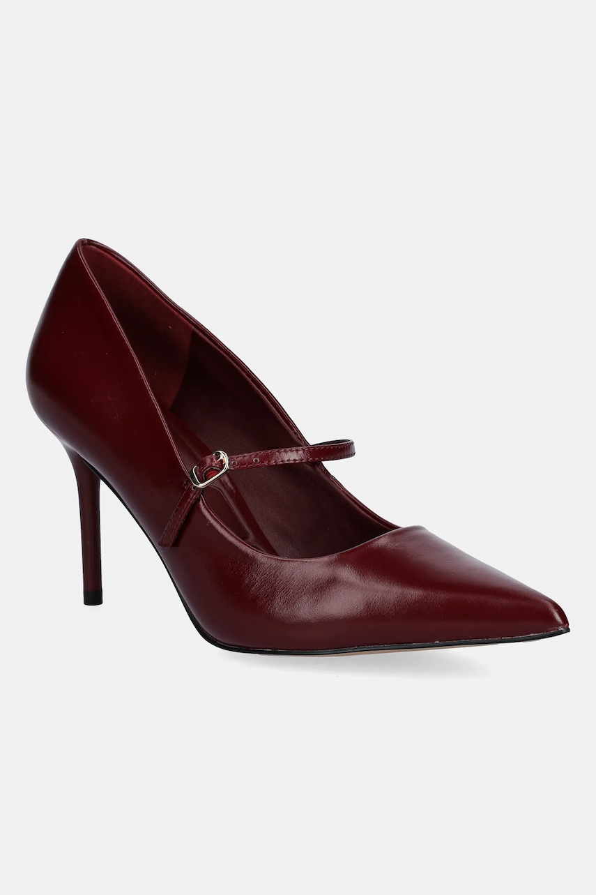 Aldo stilettos de piele ELEDELADAR culoarea bordo, 14053620