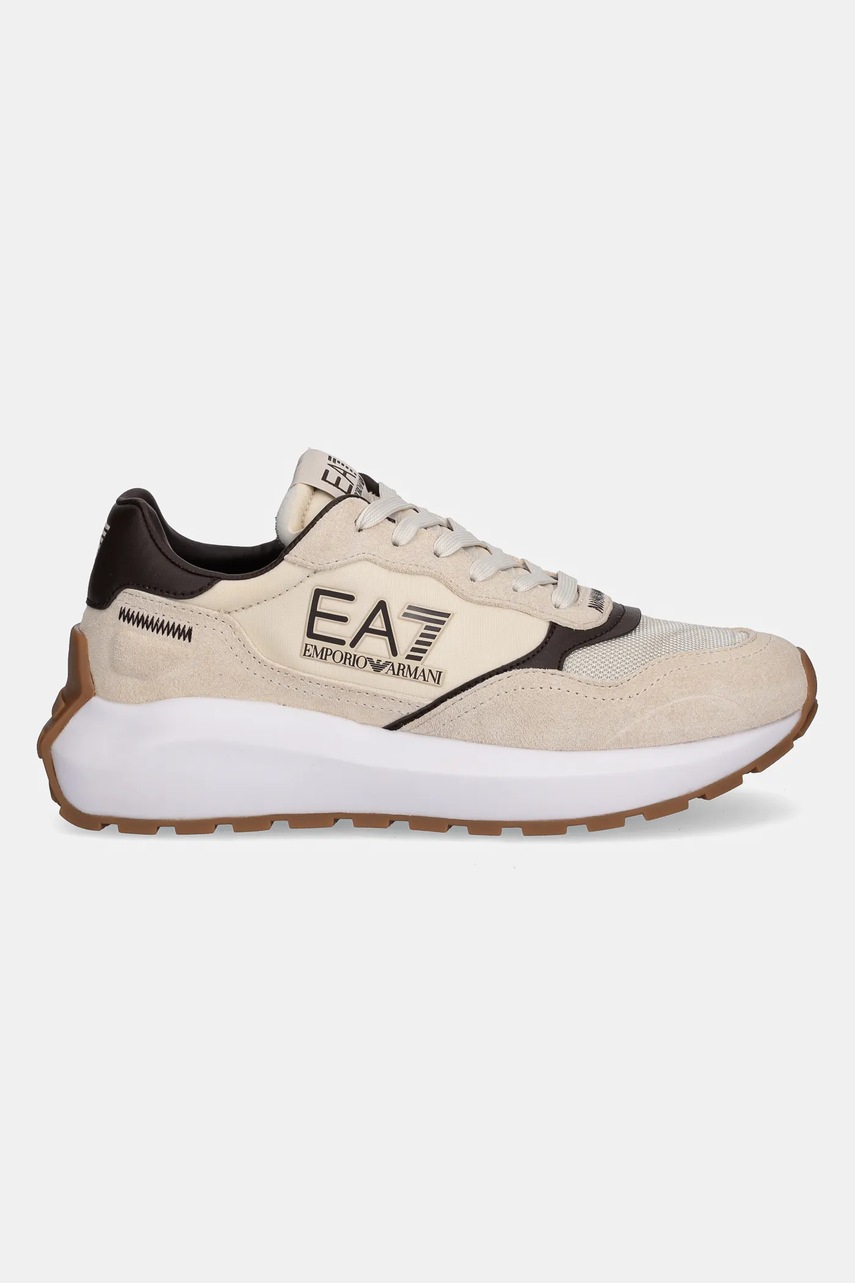 Кроссовки EA7 Emporio Armani цвет бежевый AF18616.7X000341.MZ191 Кроссовки EA7 Emporio Armani цвет бежевый AF18616.7X000341.MZ191