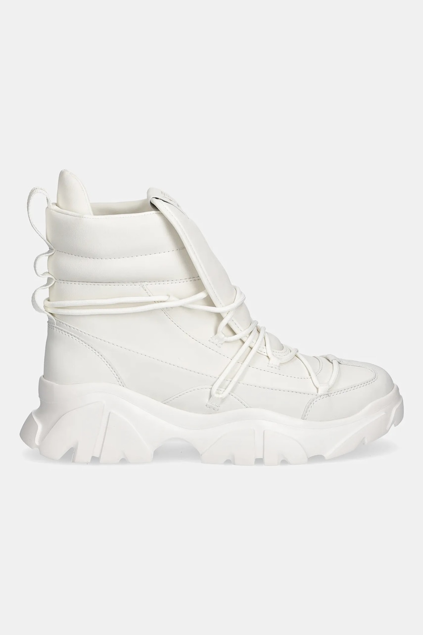 Ботинки EA7 Emporio Armani цвет бежевый на платформе AF18611.7X000335 Ботинки EA7 Emporio Armani цвет бежевый на платформе AF18611.7X000335