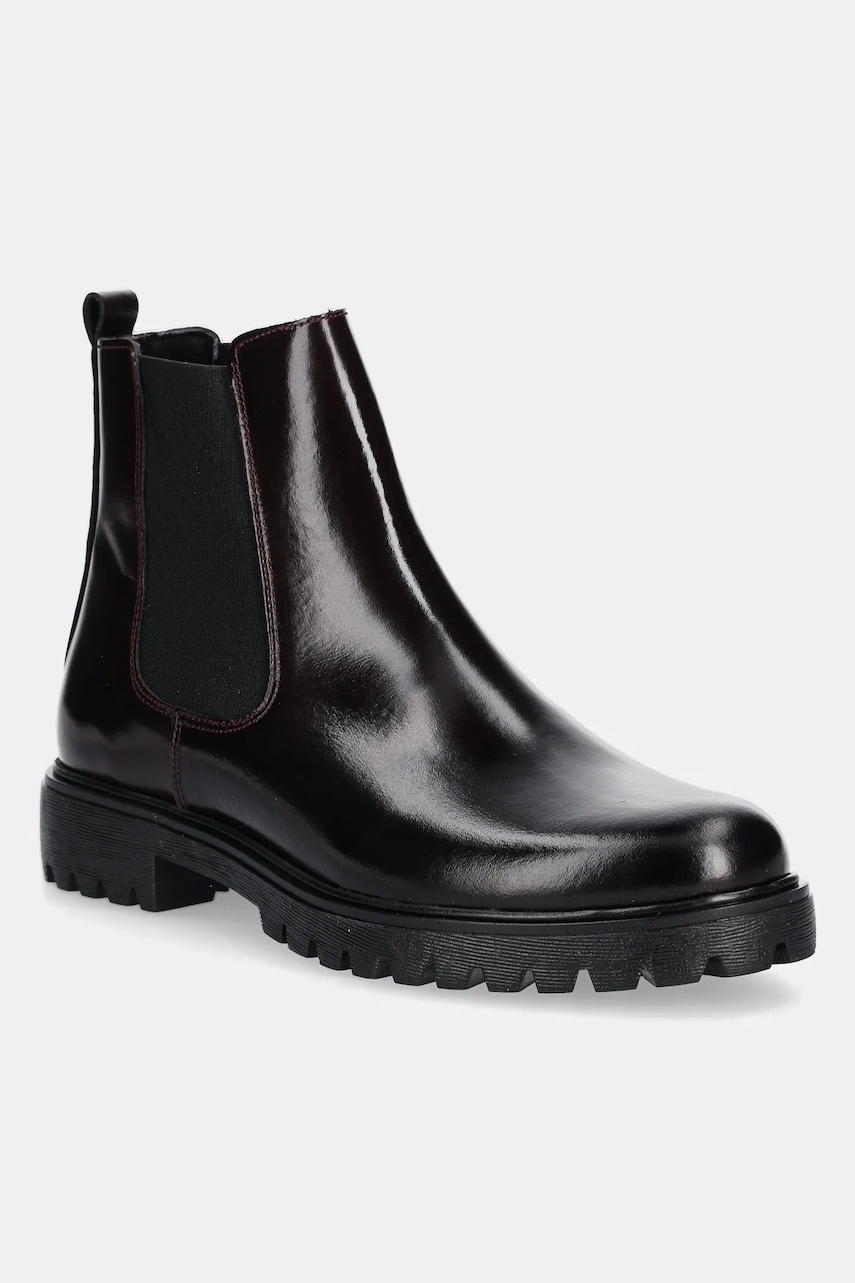 Aldo ghete chelsea de piele ADALITLAN culoarea rosu, cu platforma, 14114949