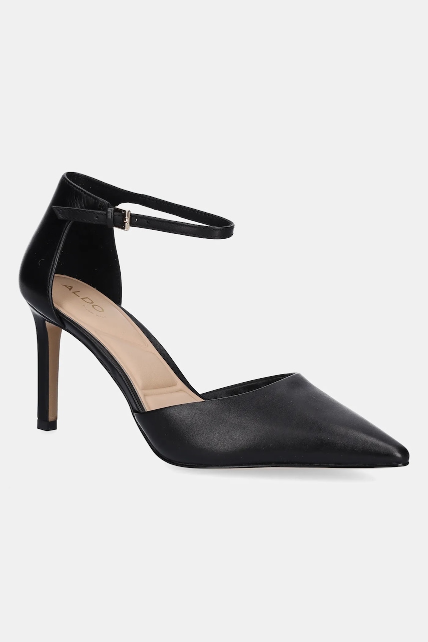 Aldo stilettos de piele MERLO culoarea negru, 14118334