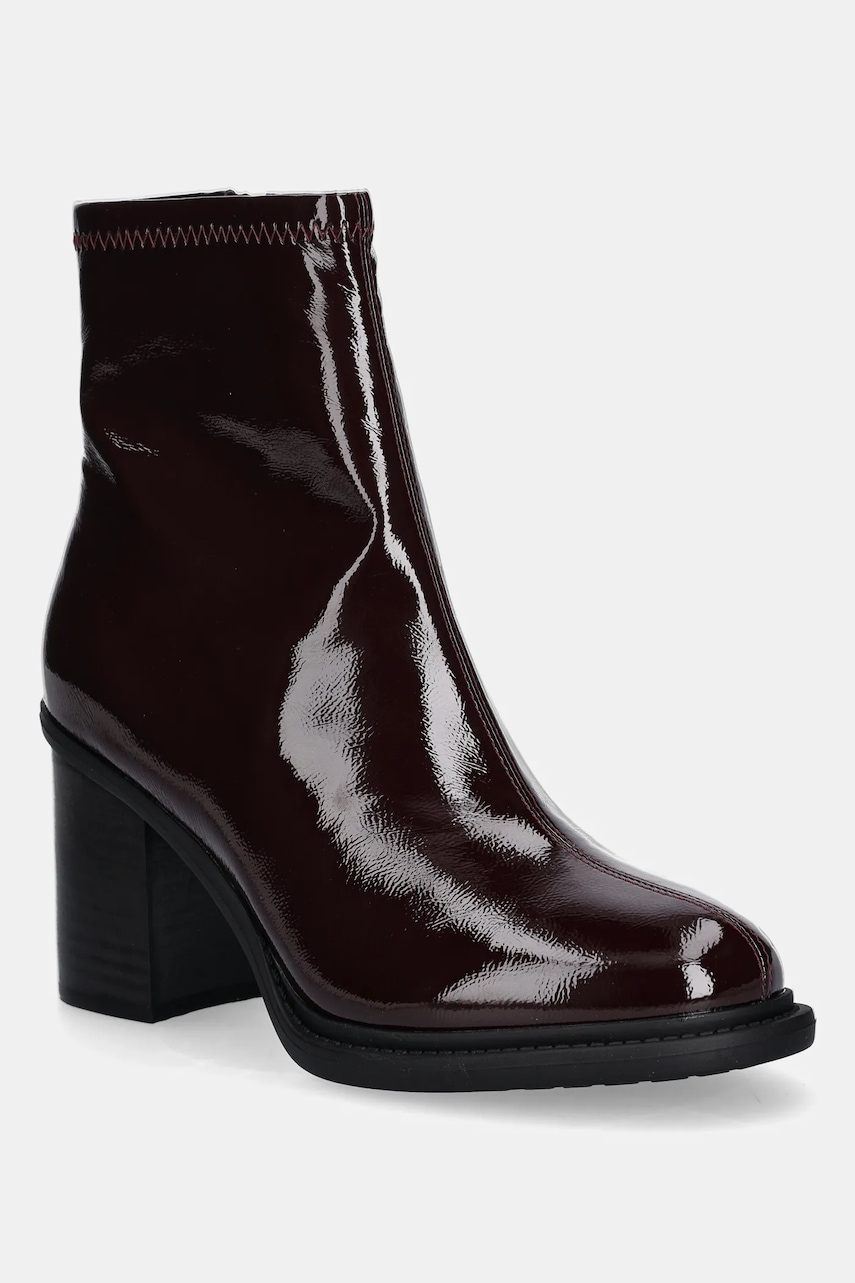 Aldo botine XIOMARA culoarea bordo, cu toc drept, 14116562