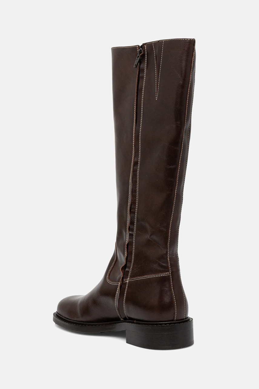 Δερμάτινες μπότες Billi Bi γυναικείες, χρώμα: καφέ, A9136 885 φωτογραφία