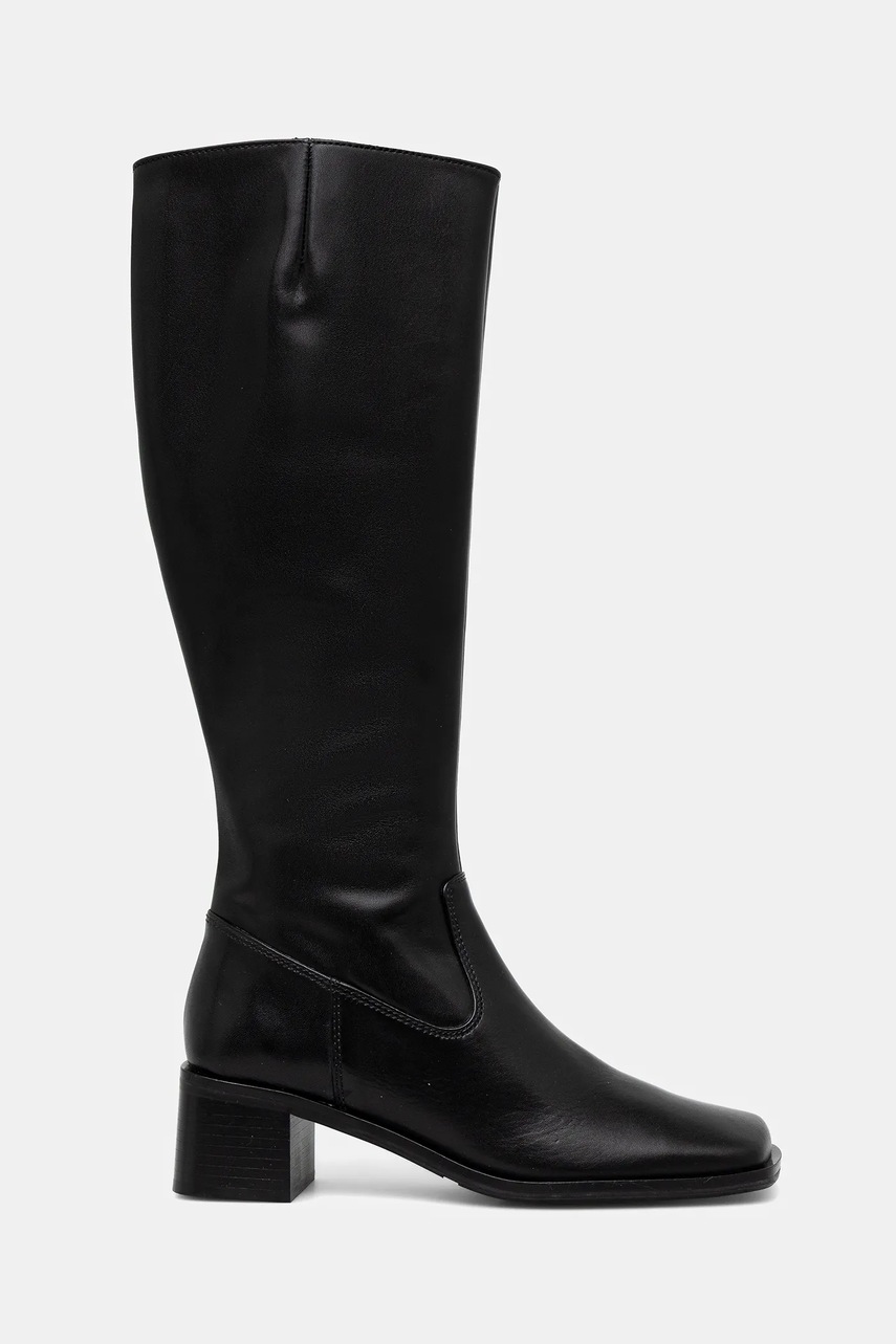 Кожаные сапоги Billi Bi цвет чёрный каблук кирпичик A9259 80