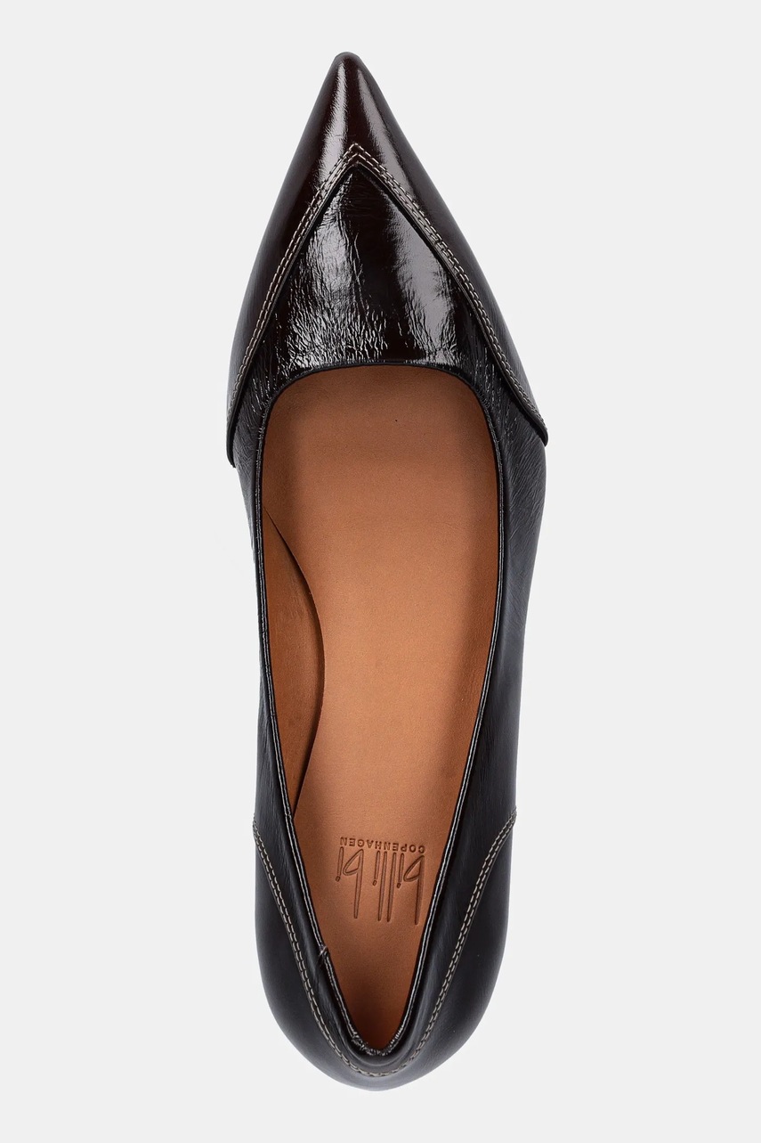 Δερμάτινες γόβες Billi Bi χρώμα: καφέ, A9342 266 φωτογραφία