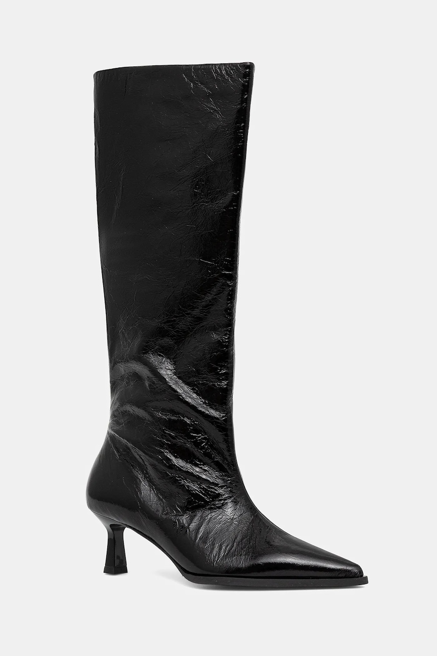 Billi Bi ghete de piele culoarea negru, cu toc cui, A9354 260