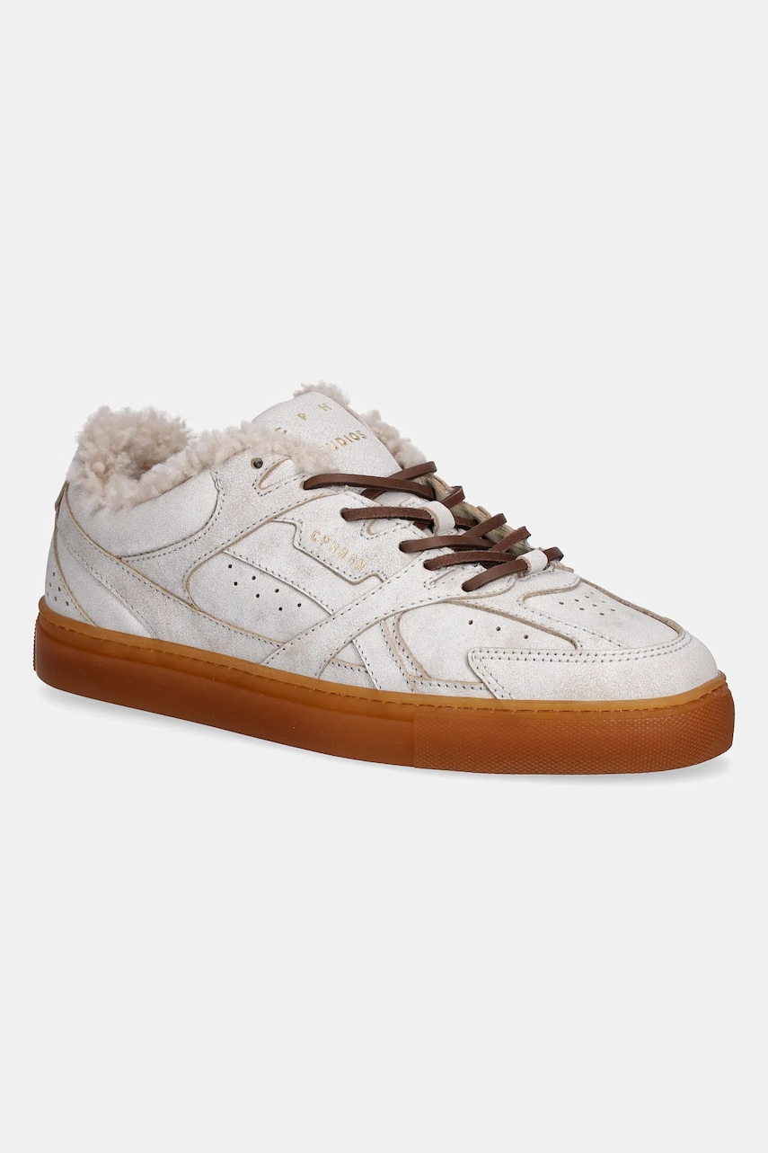 Copenhagen sneakers din piele întoarsă culoarea bej, CPH63 cream