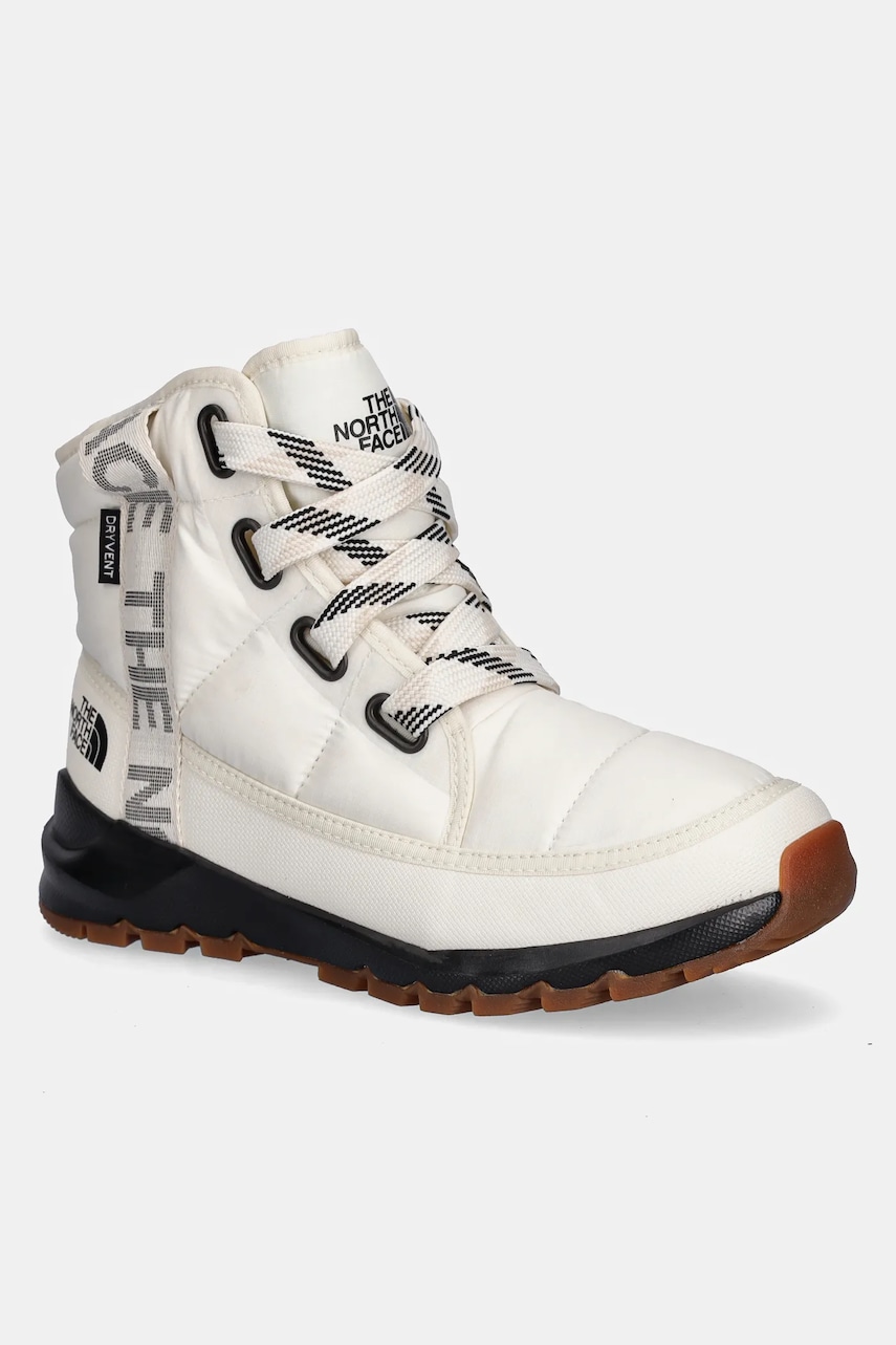 The North Face cizme de iarnă Thermoball Lace Up culoarea alb, NF0A817WQ4C1