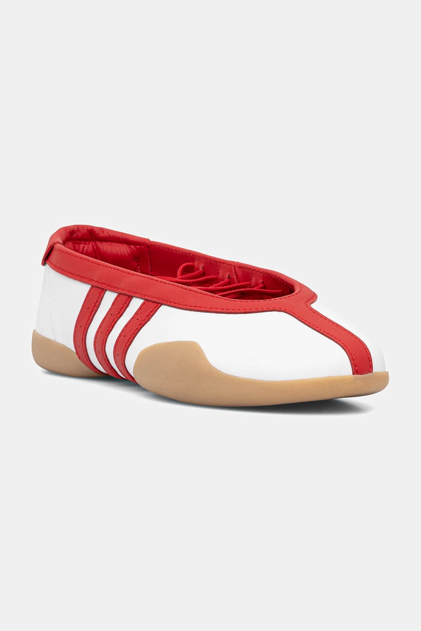 adidas Originals balerini de piele Taekwondo Mei Ballet W culoarea roșu, JQ0960