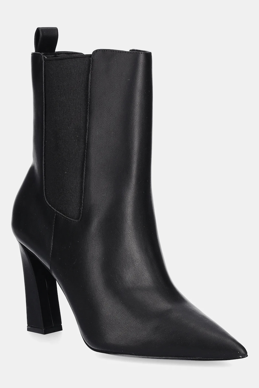 Aldo ghete chelsea de piele LIORA culoarea negru, cu toc drept, 14147559