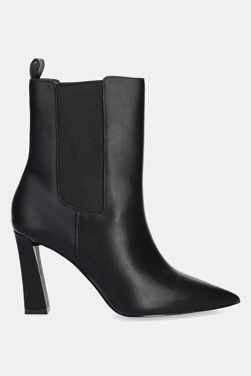 Кожаные полусапоги Aldo LIORA цвет чёрный каблук кирпичик 14147559