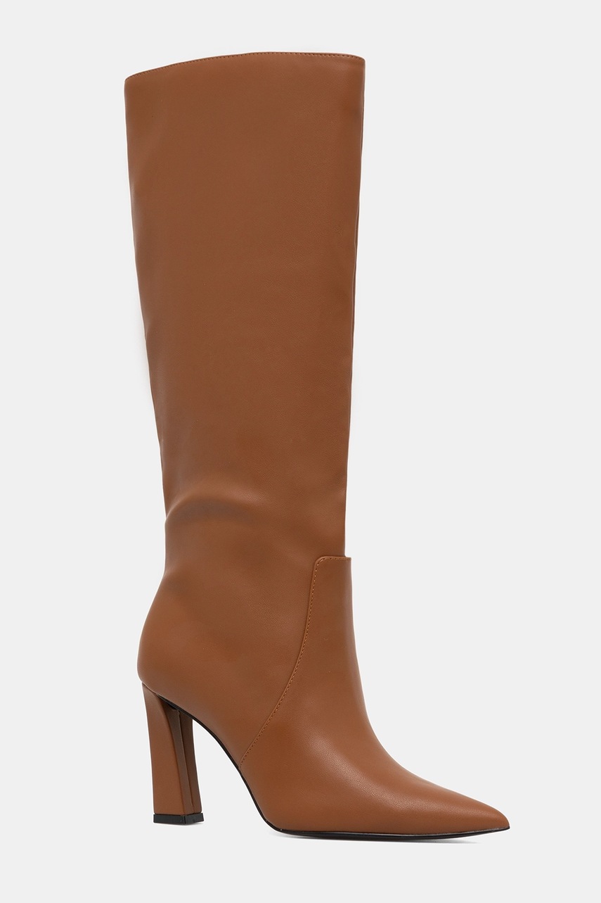 Сапоги Aldo NATHALEE цвет коричневый каблук кирпичик 14148013