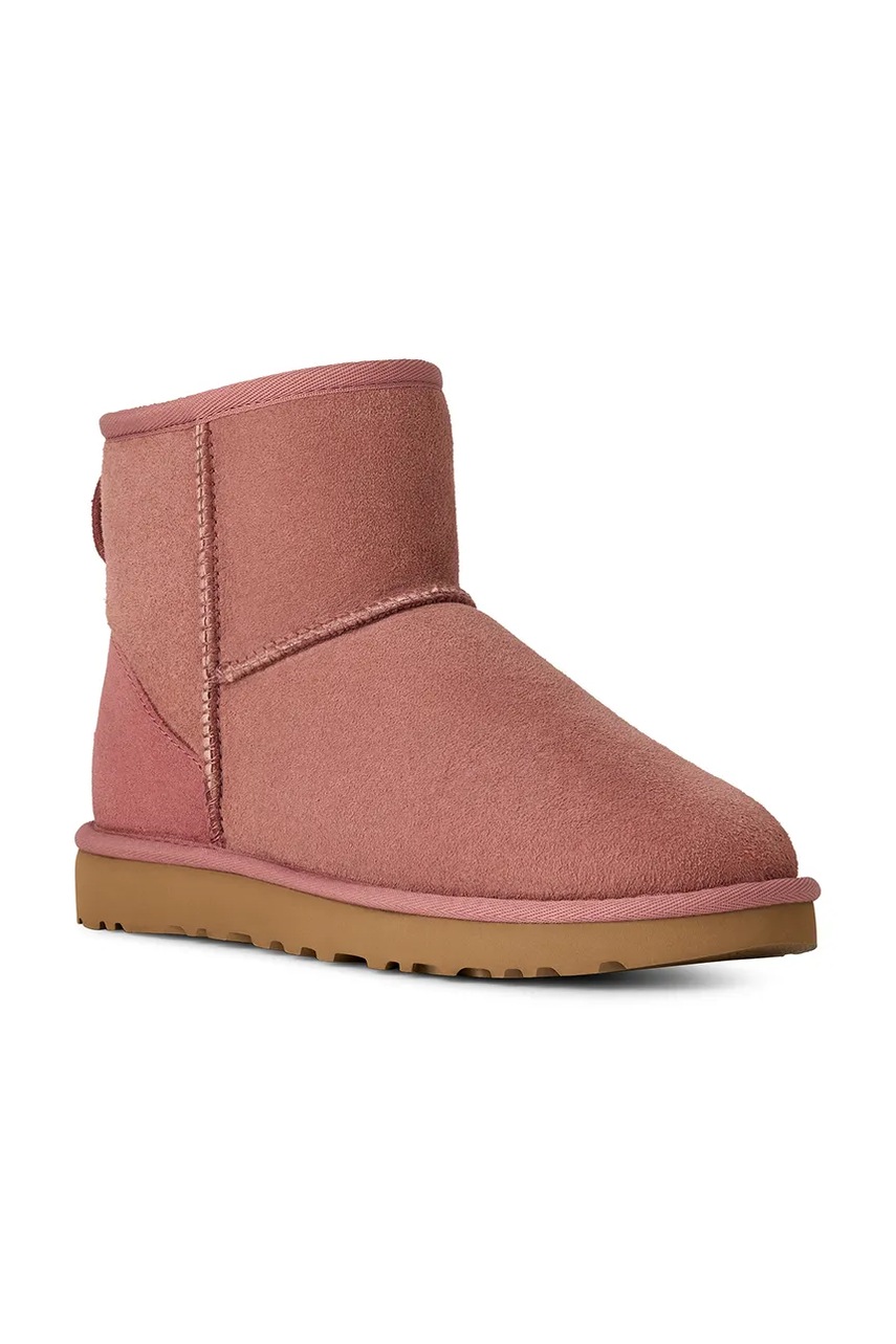Замшевые сапоги UGG Classic Mini II цвет розовый 1016222.PDW