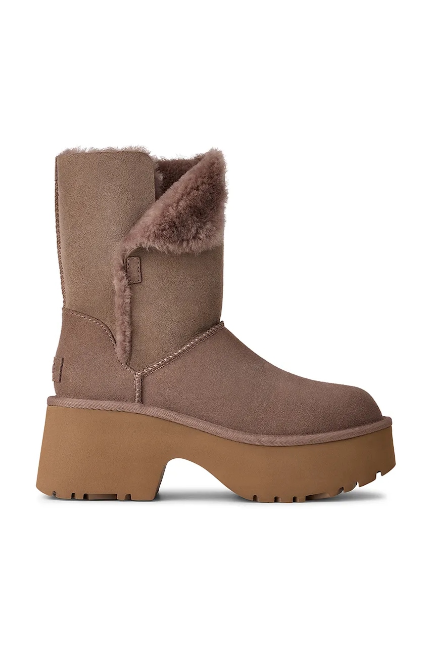 Levně Semišové sněhule UGG Esmee Boot béžová barva, 1171533.CRBO