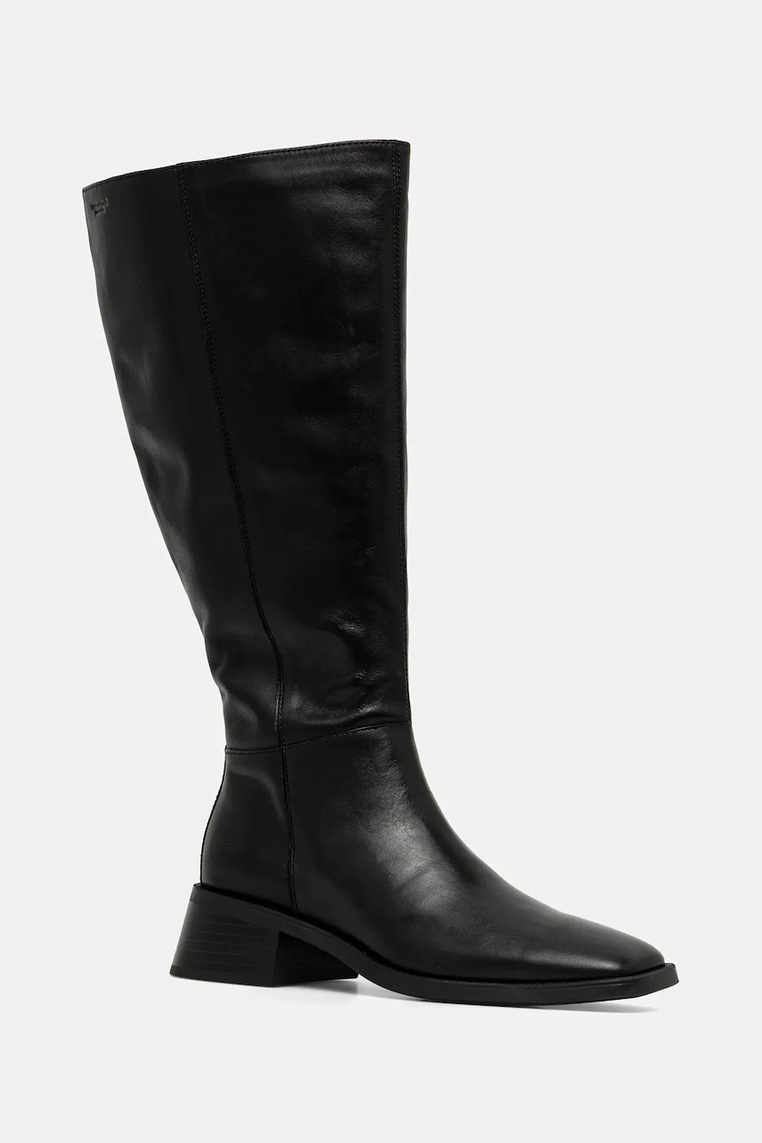 Vagabond Shoemakers ghete de piele BLANCA culoarea negru, cu toc drept, 5417-901-20