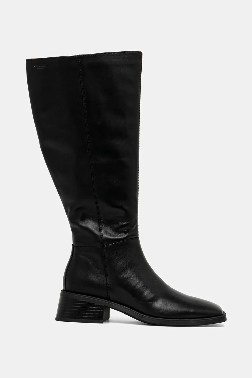 Кожаные сапоги Vagabond Shoemakers BLANCA цвет чёрный каблук кирпичик 5417-901-20