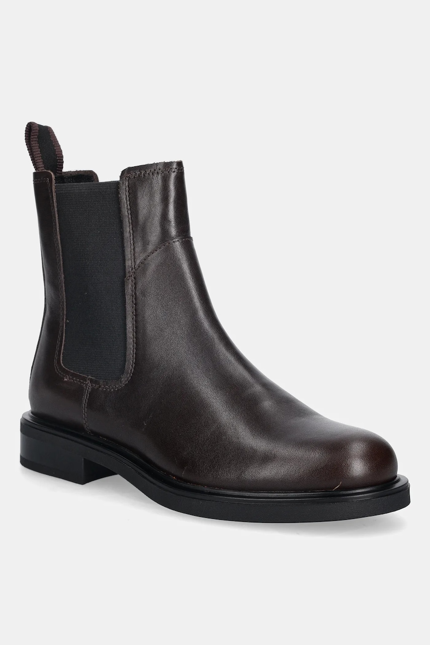 Vagabond Shoemakers ghete chelsea de piele FREYA culoarea maro, cu toc plat, 6006-101-31