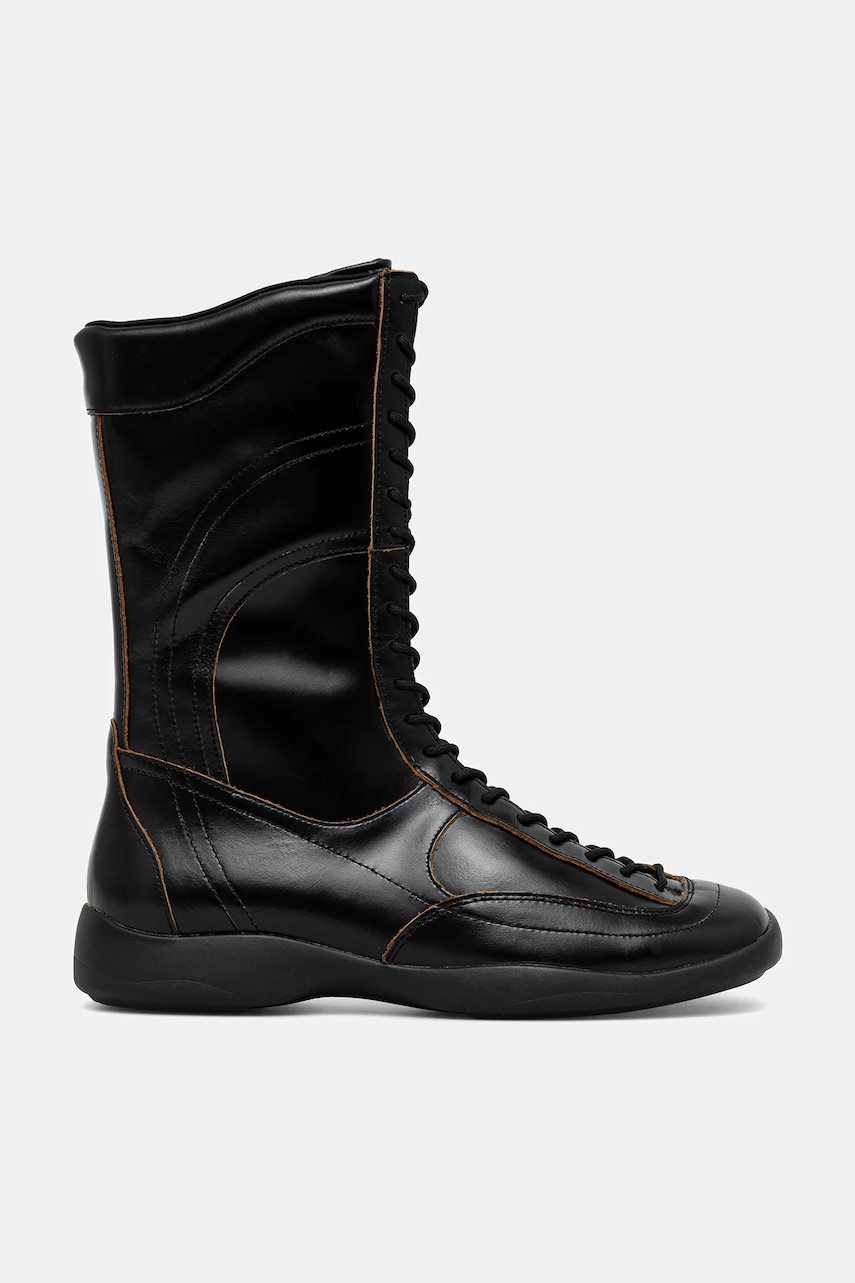 Кожаные полусапожки Vagabond Shoemakers SKY цвет чёрный на плоском ходу 6037-099-20 Кожаные полусапожки Vagabond Shoemakers SKY цвет чёрный на плоском ходу 6037-099-20