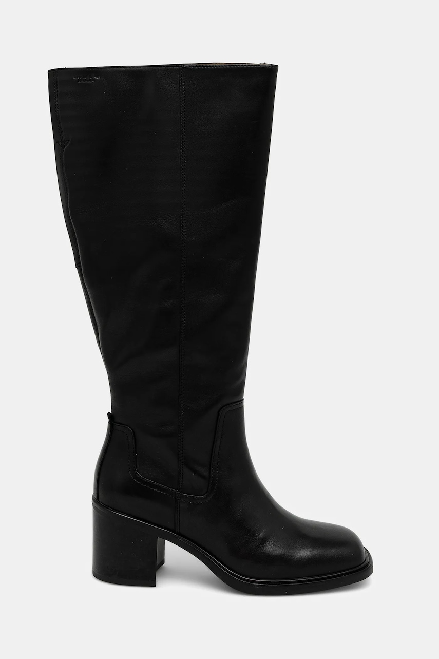 Кожаные сапоги Vagabond Shoemakers MERYL цвет чёрный каблук кирпичик 6047-001-20 Кожаные сапоги Vagabond Shoemakers MERYL цвет чёрный каблук кирпичик 6047-001-20