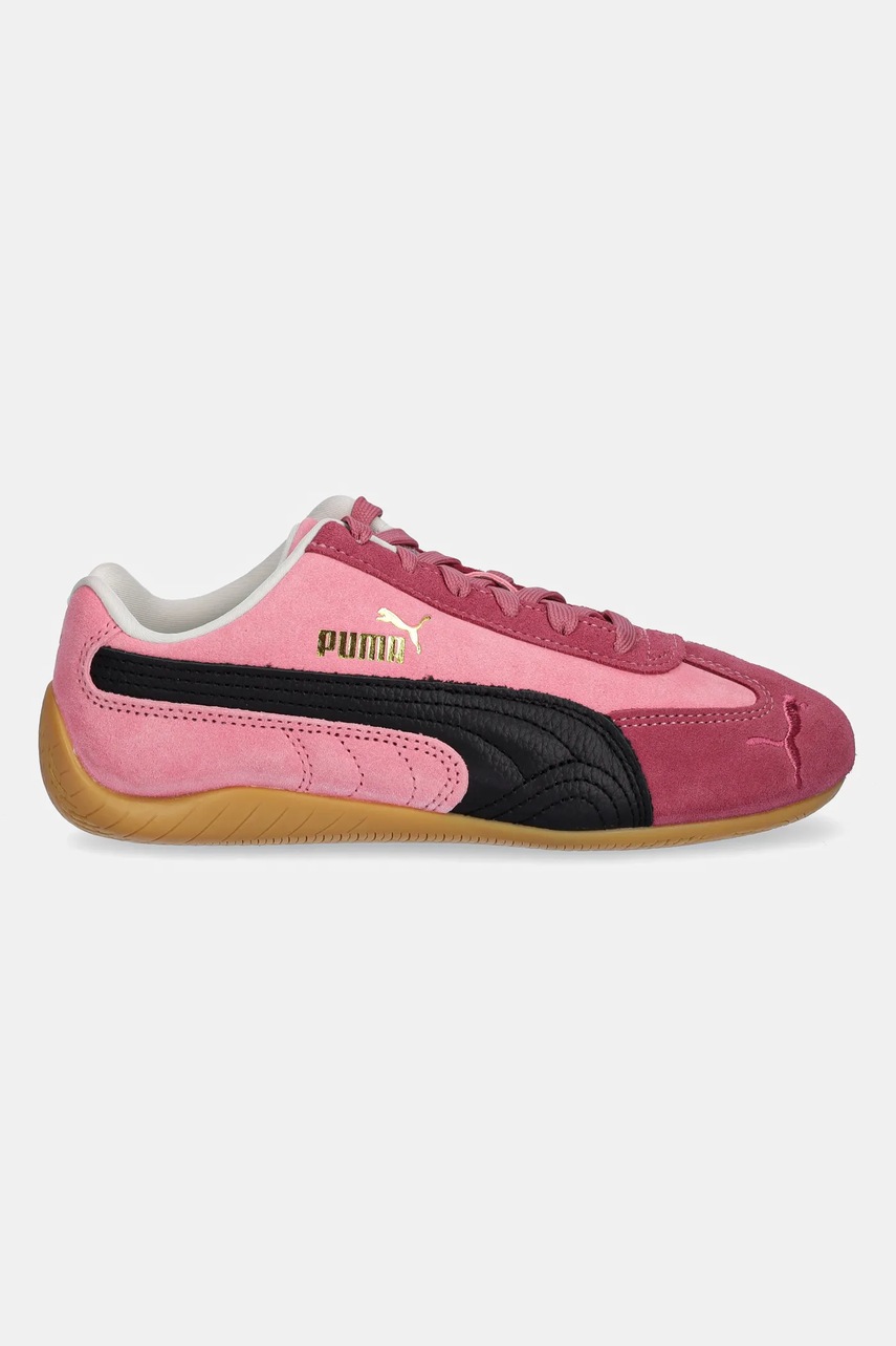 Замшевые кроссовки Puma Speedcat цвет розовый 406329
