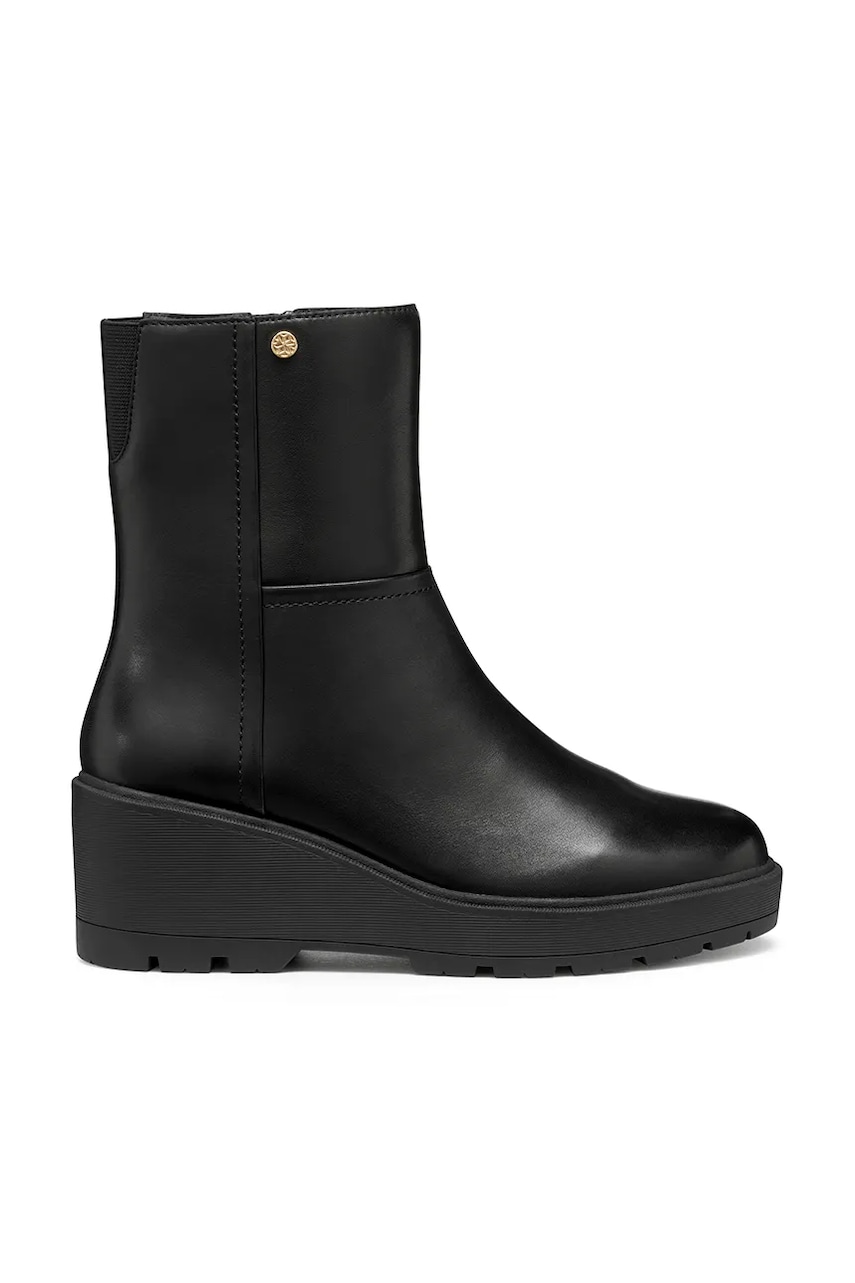 Geox cizme de piele D MIEREILLE culoarea negru, toc pana, D563VA 00043 C9999