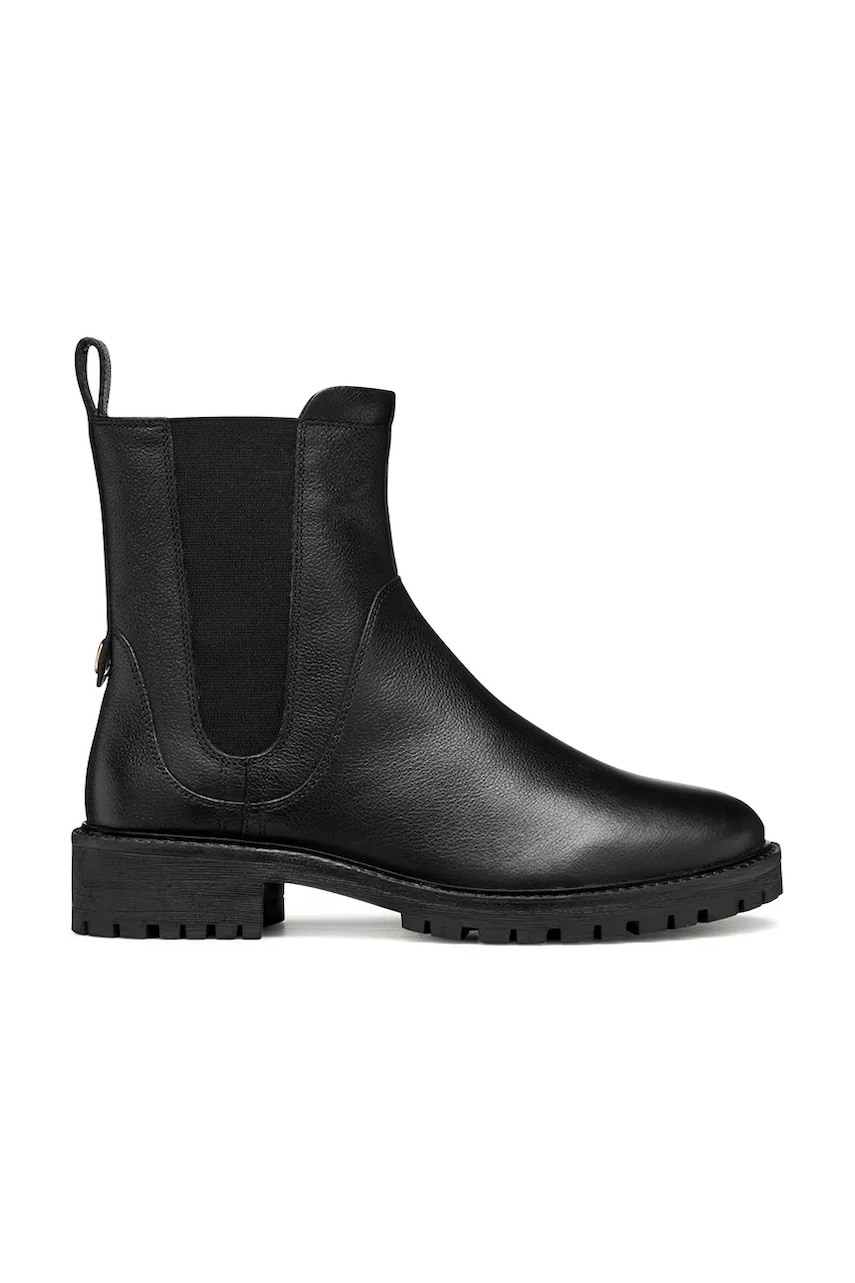 Geox cizme D HOARA culoarea negru, cu toc plat, D56FTA 00046 C9999
