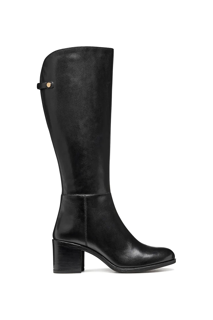 Geox cizme D NEW ASHEEL culoarea negru, cu toc drept, D56FSB 00043 C9999