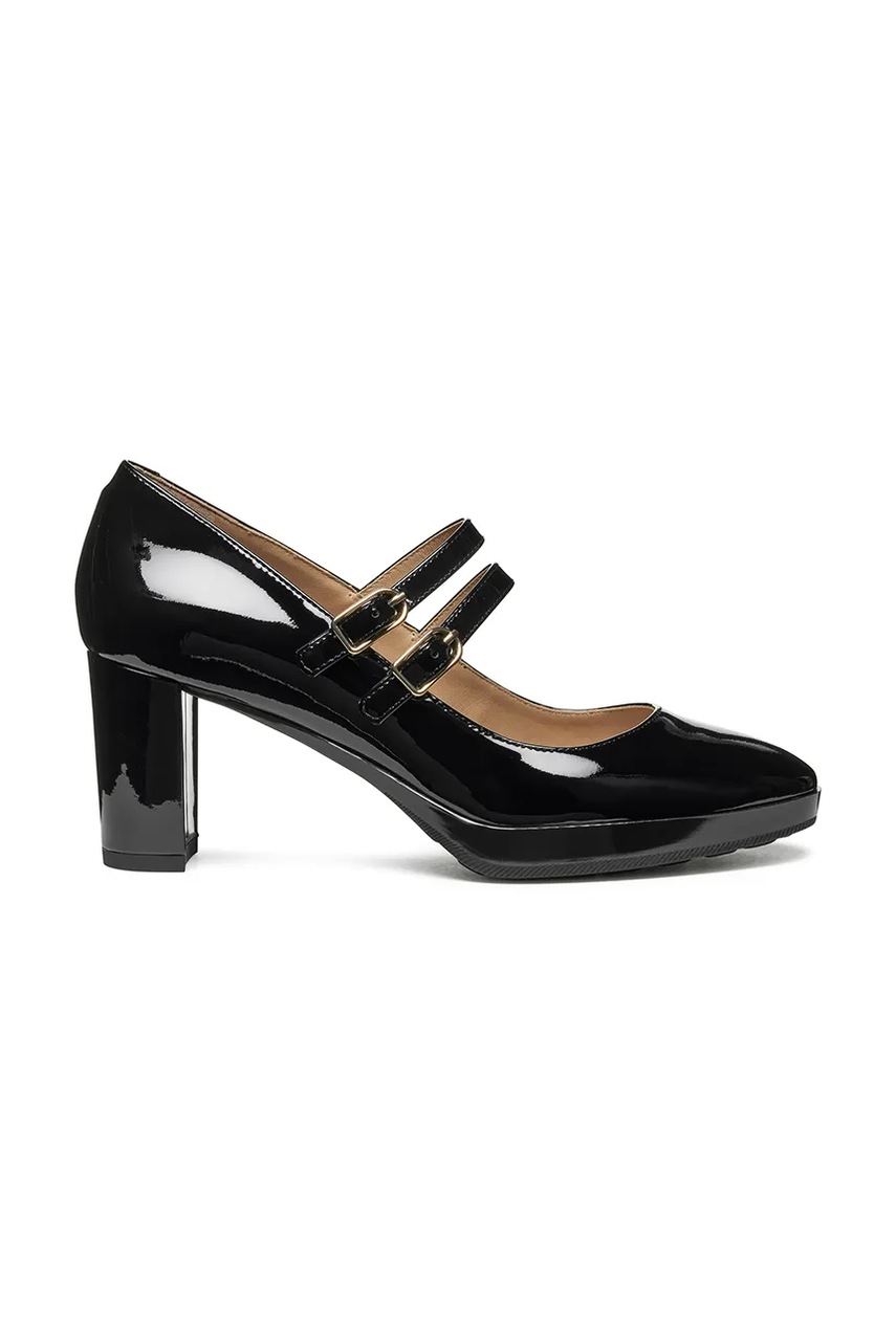 Geox pantofi cu toc D WALK PLEASURE 60 culoarea negru, cu toc drept, D56TEA 00066 C9999