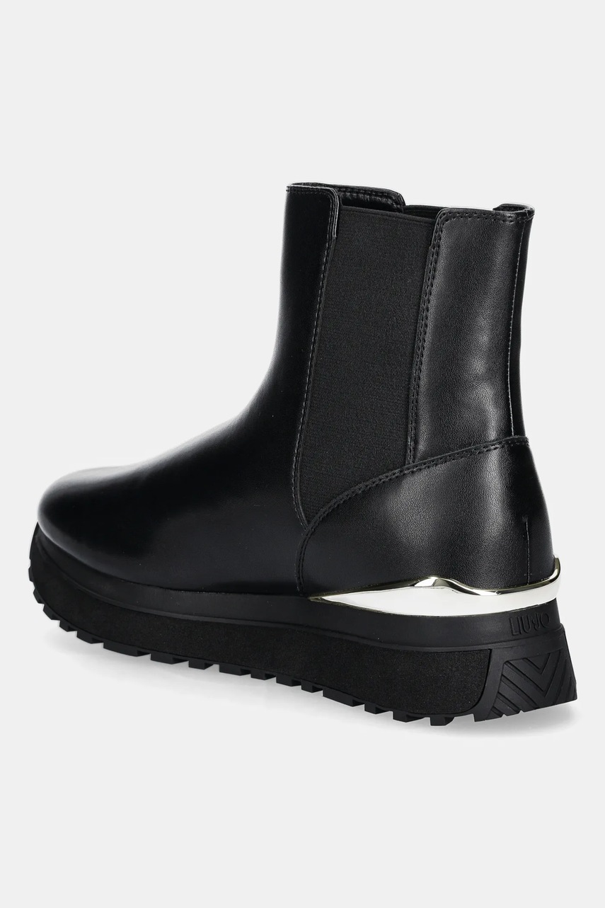 Δερμάτινες μπότες τσέλσι Liu Jo LIU JO MAXI WONDER 95 γυναικεία, χρώμα: μαύρο, BF5001PX24122222 φωτογραφία