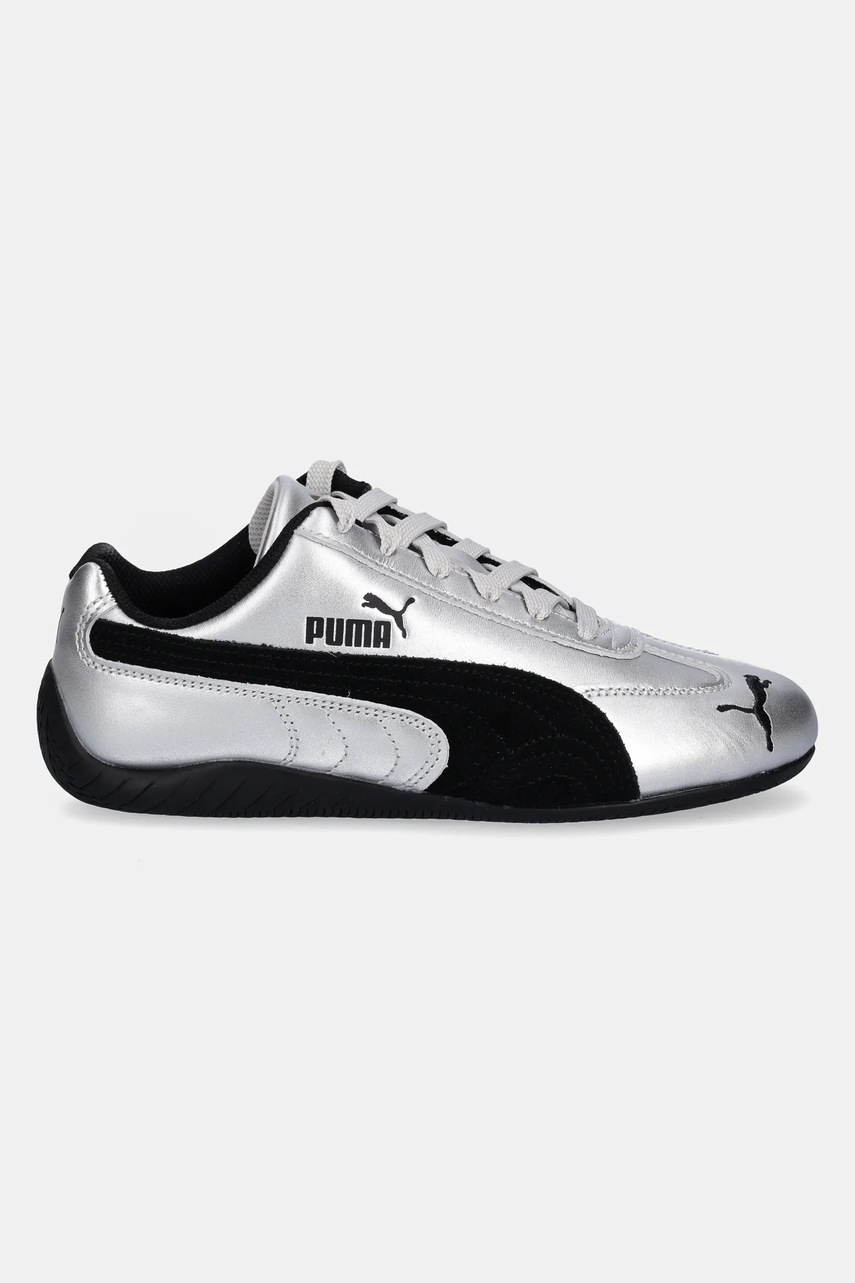 Кожаные кроссовки Puma Speedcat цвет серый 403689