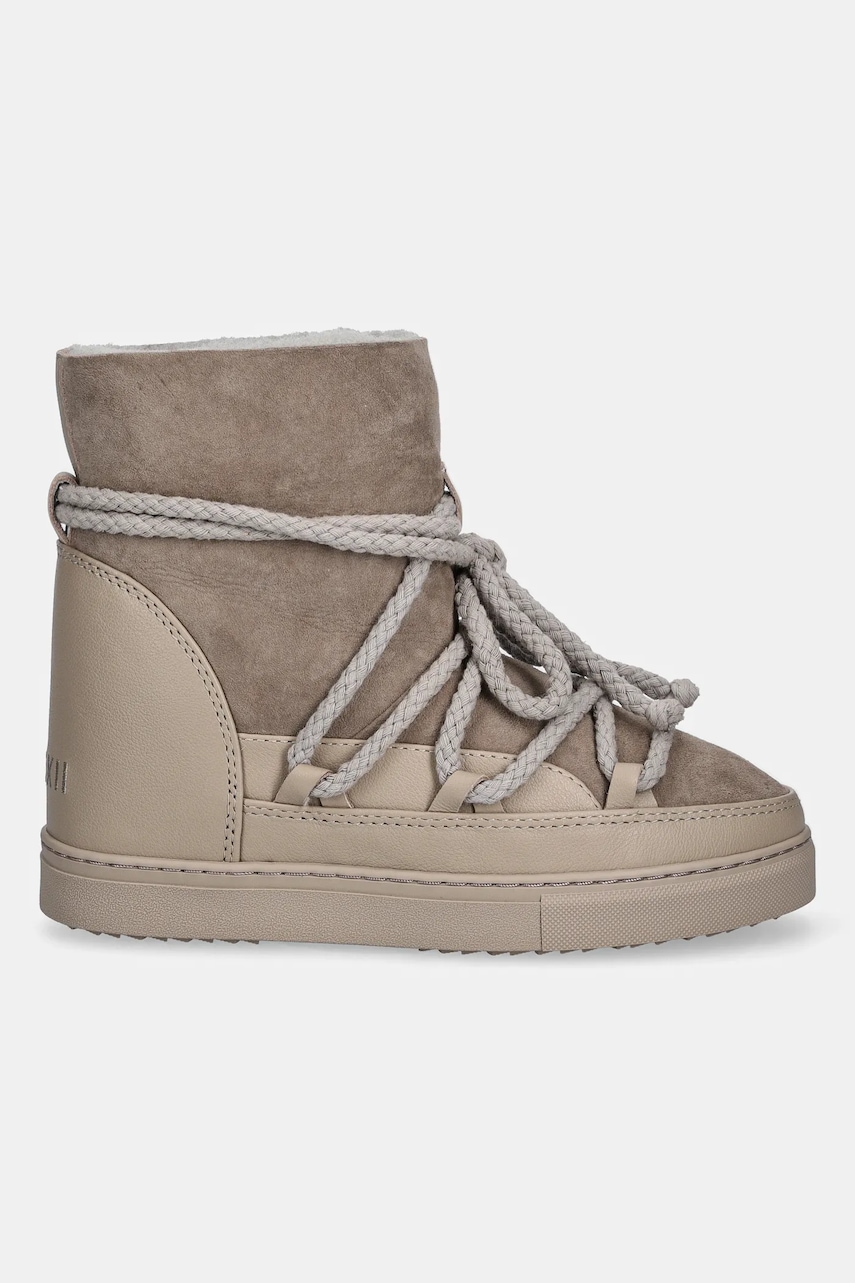 Замшевые сапоги Inuikii Classic Wedge цвет серый 1001.004.0042.030 Замшевые сапоги Inuikii Classic Wedge цвет серый 1001.004.0042.030