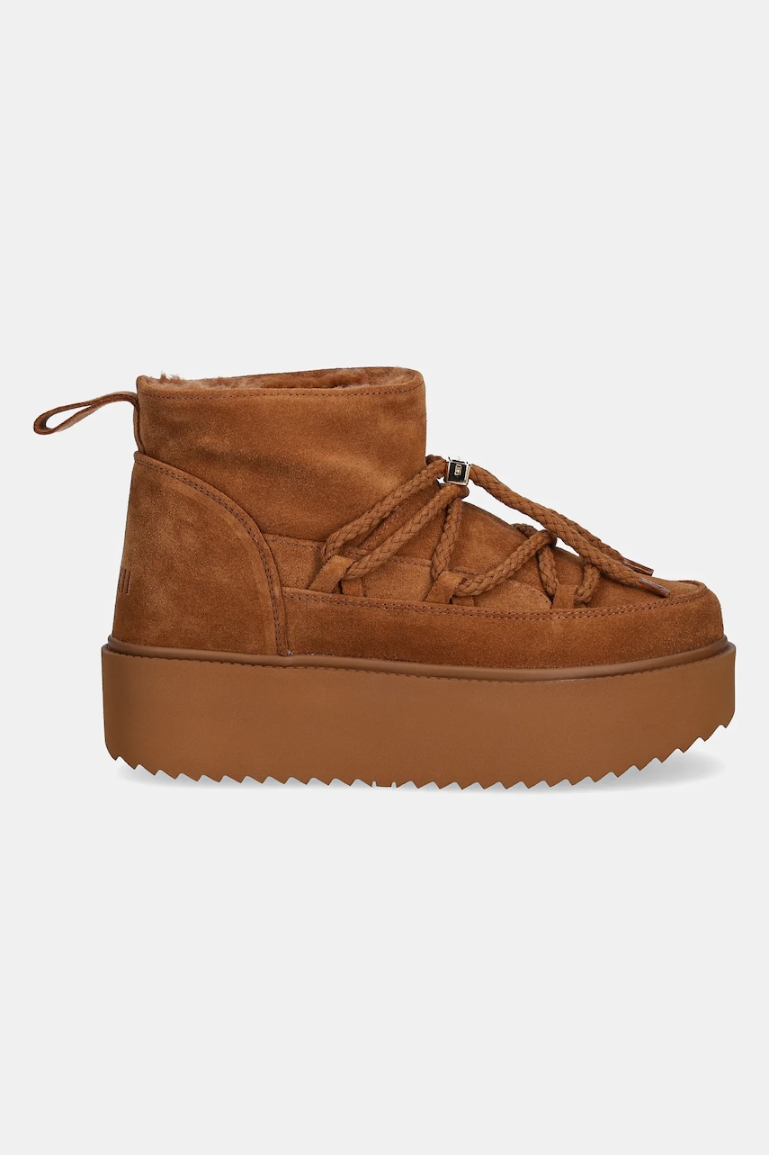 Замшевые сапоги Inuikii Classic Low Platform цвет жёлтый 1001.006.0012.660 Замшевые сапоги Inuikii Classic Low Platform цвет жёлтый 1001.006.0012.660