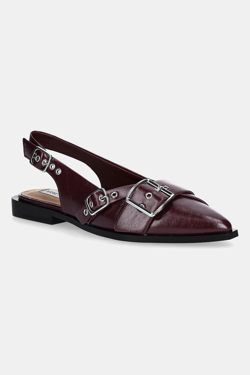 Steve Madden balerini Grezly culoarea bordo, cu toc deschis, 11003901
