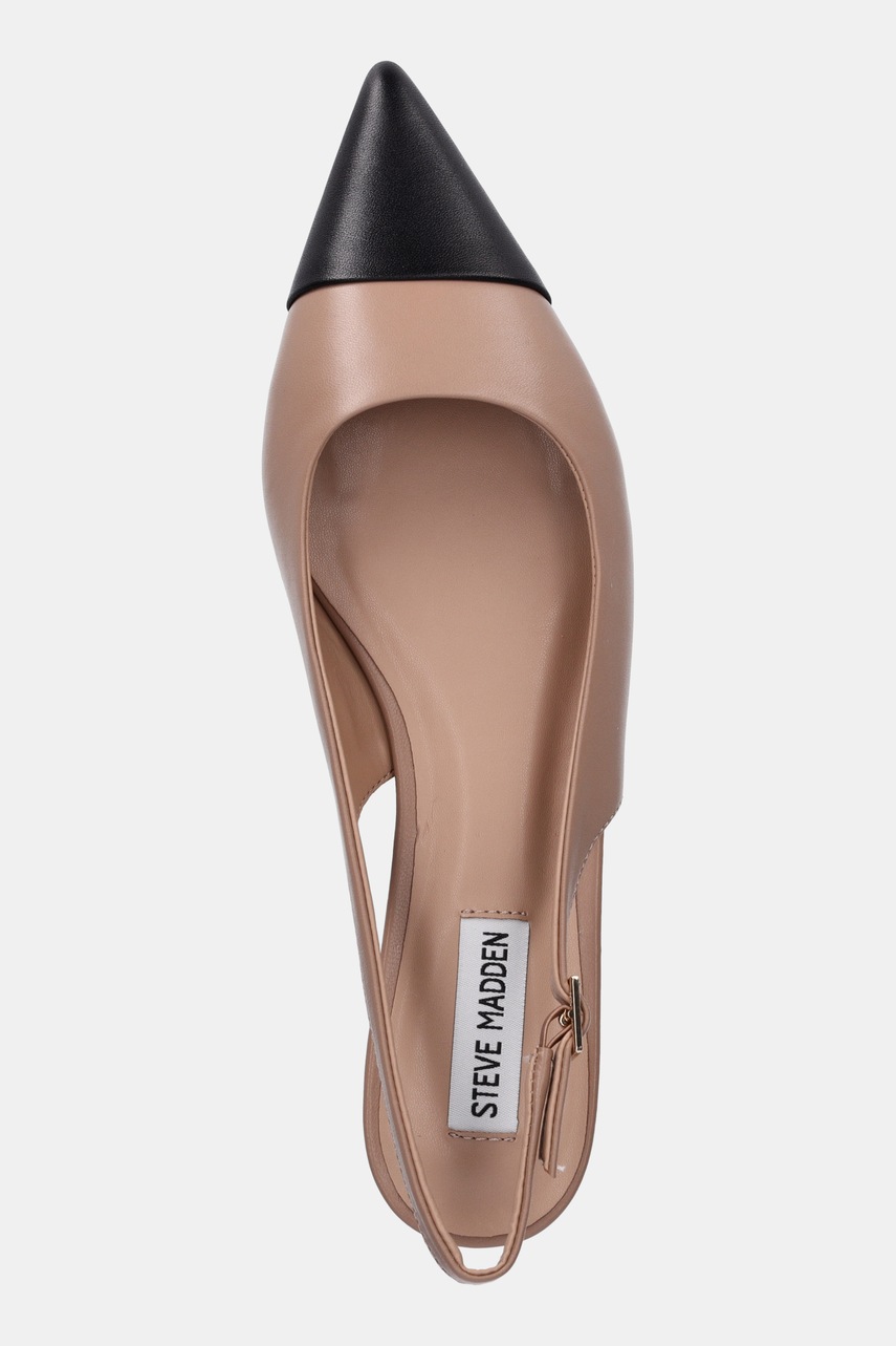 Δερμάτινες μπαλαρίνες Steve Madden Rowyn χρώμα: καφέ, 11003900 φωτογραφία