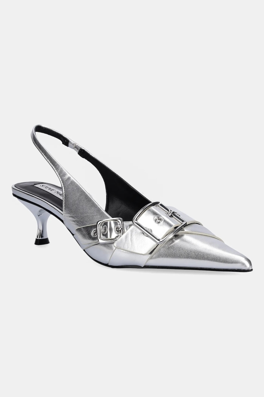 Steve Madden pantofi cu toc Lezley culoarea argintiu, 11003440