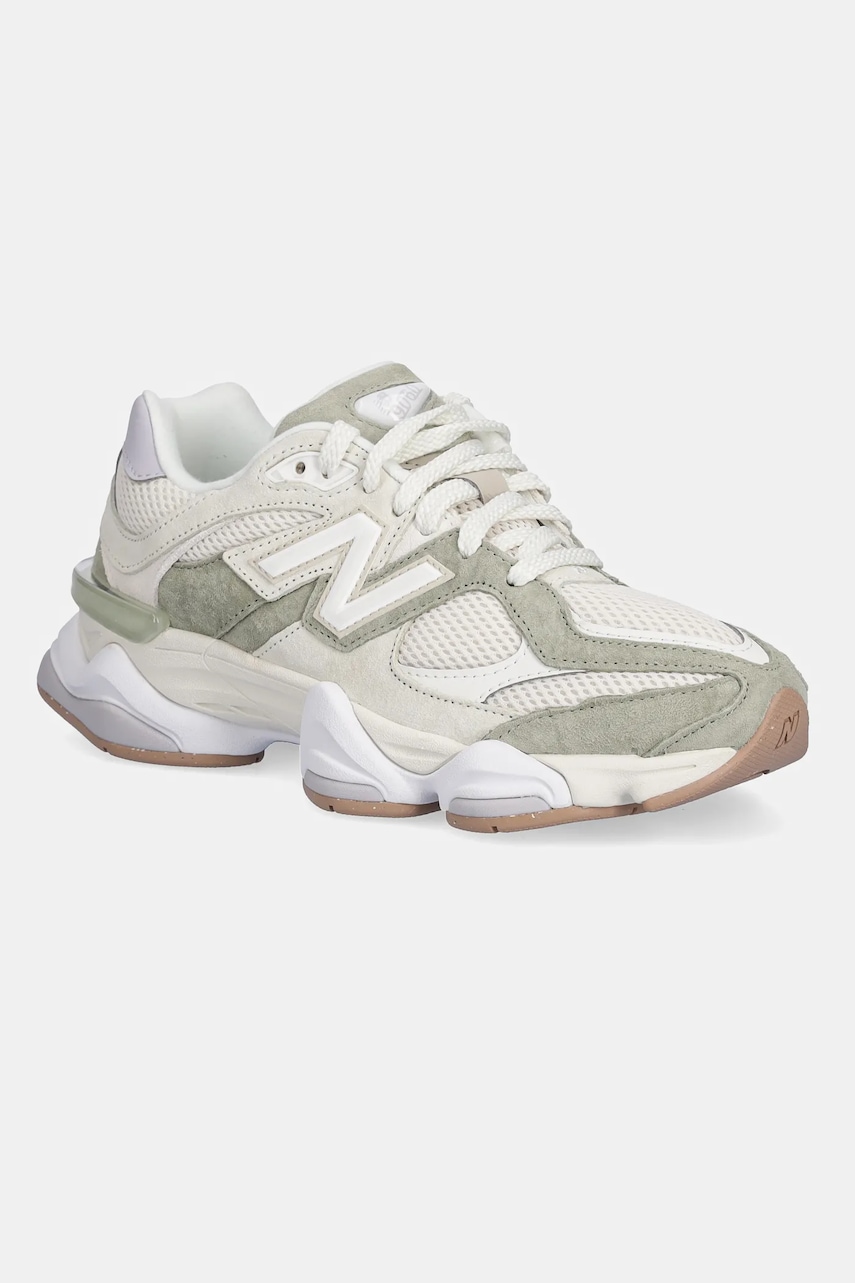 Levně Tenisky New Balance 9060 dámské, zelená barva, U9060AUC